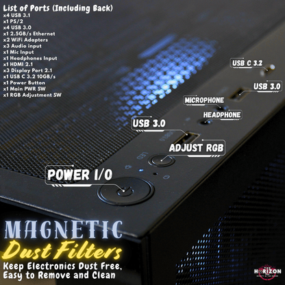 The Horizon Autherium Dragon RGB I9 RTX Gaming PC || 64GB RAM || 9TB High Speed Storage || Core I9 Upto 5.4Ghz || RTX 5070 OC || Windows 11 PRO || 360MM AIO || 2.4GB/s WiFi 6E, VR and Gaming Ready Visit the The Horizon Pcs Store