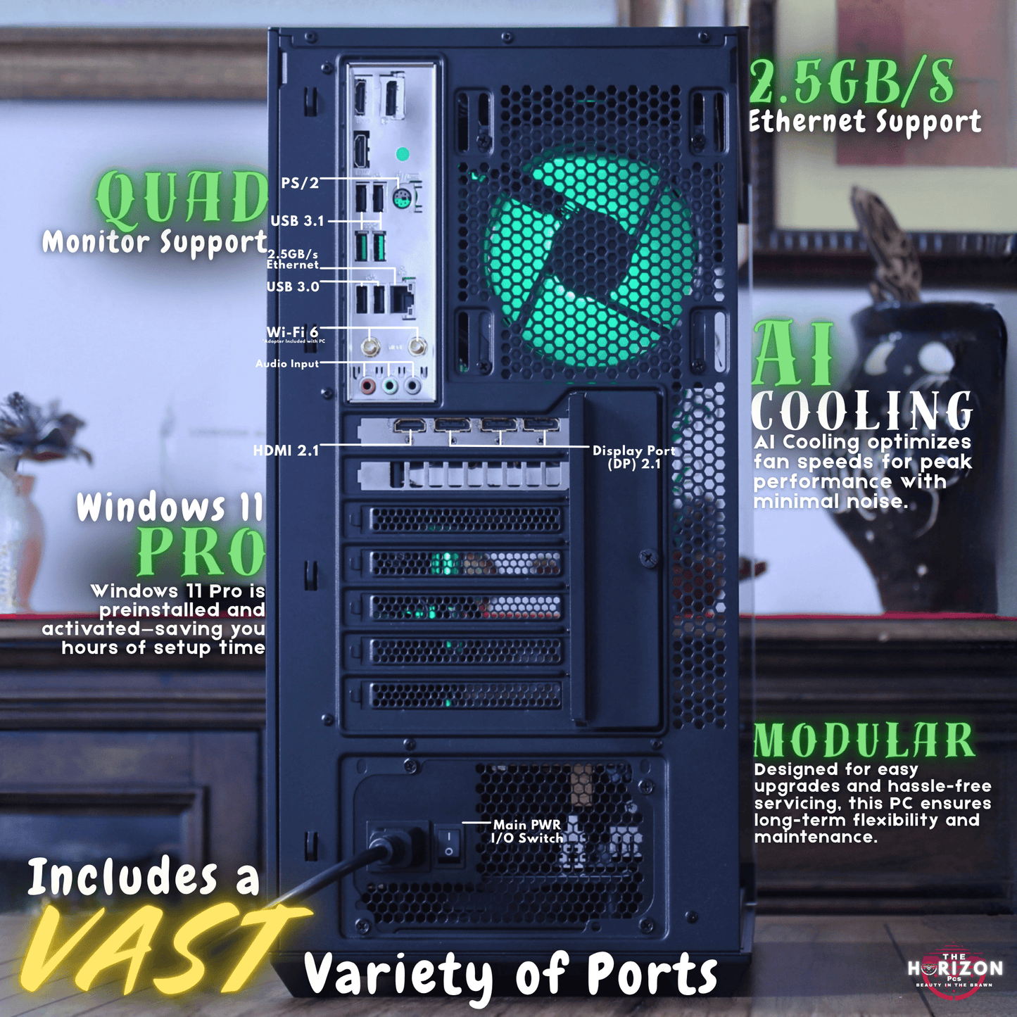 The Horizon Autherium Dragon RGB I9 RTX Gaming PC || 64GB RAM || 9TB High Speed Storage || Core I9 Upto 5.4Ghz || RTX 5070 OC || Windows 11 PRO || 360MM AIO || 2.4GB/s WiFi 6E, VR and Gaming Ready Visit the The Horizon Pcs Store